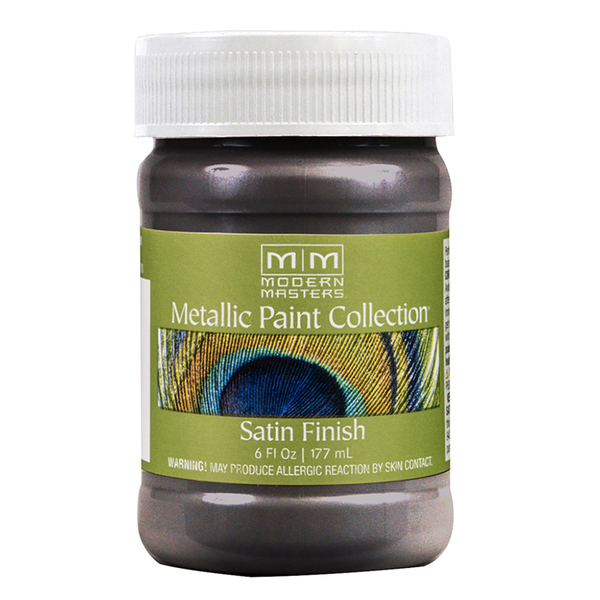 Modern Masters Metallic Paint, WaterBase, Smoke, 6 oz ME243